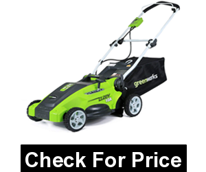 Greenworks 16-Inch 10 Amp Corded Electric Lawn Mower 25142,Weight: 48.0 Pounds,5 position height adjustment