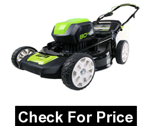 Greenworks Pro 80V 21-Inch Cordless Lawn Mower,Up to 60 minutes of run time with fully charged 4.0AH battery,21-inch steel deck