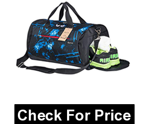 Kuston Sports Gym Bag with Shoes Compartment Travel Duffel Bag for Men and Women