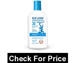 Blue Lizard Australian Sunscreen - Sensitive Sunscreen, SPF 30+ Broad Spectrum UVA/UVB Protection - 8.75 oz. Bottle