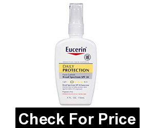 Eucerin Daily Protection Face Lotion - Broad Spectrum SPF 30 - Moisturizes and Protects Sensitive, Dry Skin - 4 fl. oz. Pump Bottle