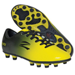 Black and Yellow Soccer Cleat