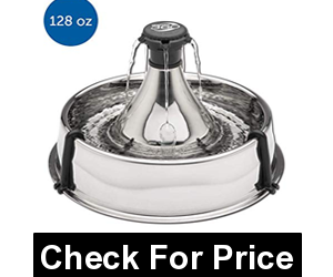 Drinkwell 360 Fountain Stainless Steel,LARGE WATER CAPACITY: 128 oz,EASY-TO-CLEAN