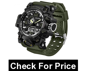 Military Dual-Display Waterproof Sports Digital Watch