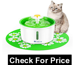 isYoung Cat Fountain 1.6L Automatic Pet Water Fountain Pet Water Dispenser, Dog/Cat Health Caring Fountain and Hygienic Dog Fountain