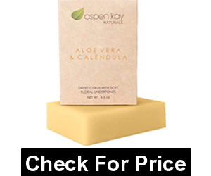 Aloe Vera & Calendula Soap, 100% Natural & Organic, With Organic Aloe Vera, Calendula & Turmeric