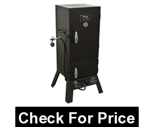 Masterbuilt 2 Door Propane Smoker, Price: $220.49, Stainless steel burner, Push-button ignition