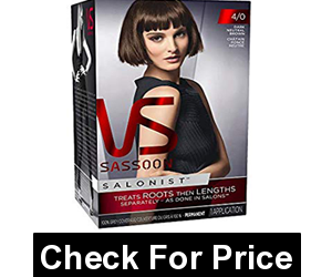 Vidal Sassoon Salonist Permanent Hair Colour Color Kit,4/0 Dark Neutral Brown