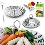 Vegetable Steamer Basket - BEST Bundle