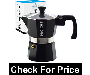 GROSCHE Milano Moka Pot 3 Cup, Price: $24.99, Available in 3 cups, 6 cups, 9 cup sizes