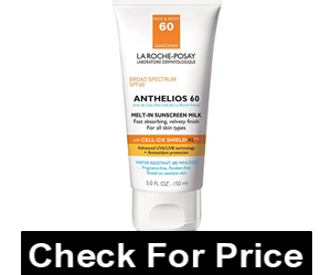 La Roche-Posay Anthelios Melt-In Sunscreen Milk Body & Face Sunscreen Lotion Broad Spectrum SPF 60, Oxybenzone Free, Oil-Free Sunscreen, Water Resistant