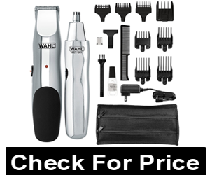 Wahl Model 5622Groomsman Rechargeable Beard, Mustache, Hair & Nose Hair Trimmer for Detailing & Grooming,Stainless Steel Blades