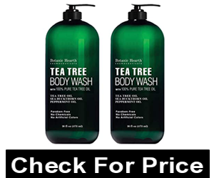 Antifungal Tea Tree Body Wash - HUGE 16 OZ - Helps Nail Fungus, Athletes Foot, Ringworms, Jock Itch, Acne, Eczema & Body Odor, Soothes Itching & Promotes Healthy Skin and Feet