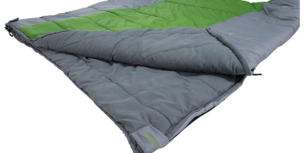 ALPS Mountaineering Twin Peak +20 Double Sleeping Bag, 8 Zippers, Compression Stuff Sack, Two Zippered Pockets