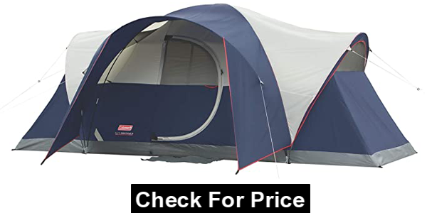 Coleman Elite Montana 8-Person Tent, Style: Lighted Tent, Color: Blue, Person: 8-person