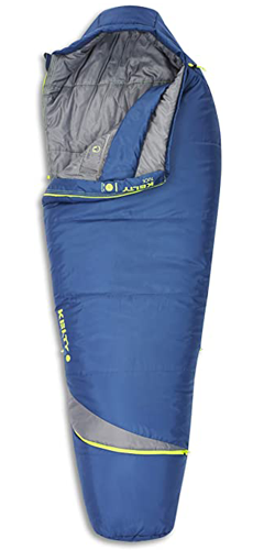 Kelty Tuck 22F Degree Mummy Sleeping Bag, 3 Season Ultralight Sleeping Bag with Thermal Pocket Hood, Zippered Opening in Footbox