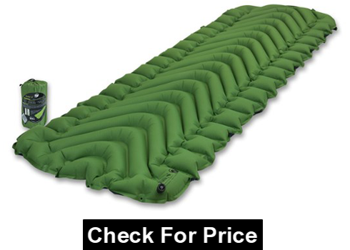 KLYMIT STATIC V Sleeping Pad, Lightweight, Outdoor Sleep Comfort Best for Backpacking, Camping, and Hiking, Inflatable Camp Sleep Pad