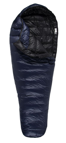 Western Mountaineering MegaLite Sleeping Bag, 30 Degree Down Navy Blue, 6ft 6in/Left Zip