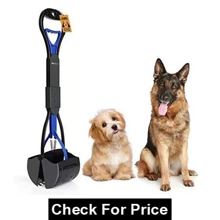 Balhvit Non-Breakable Pet Pooper Scooper for Dogs, Long Handle & High Strength Durable Spring