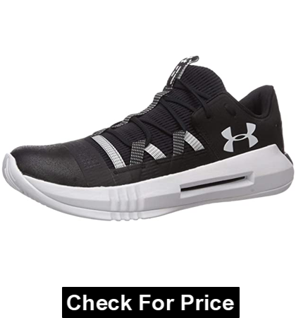 Under Armour Men's Block City 2.0 Volleyball Shoe, Color: Black/White, Rubber sole, Imported, Breathable mesh