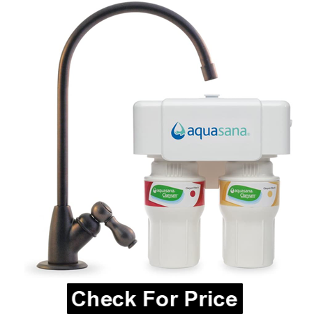 Aquasana AQ-5200.62 2-Stage Under Sink Water Filter System, Including Oil-Rubbed Bronze Faucet