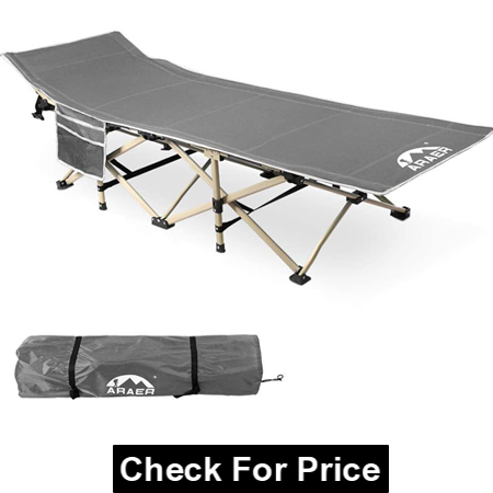 Portable Foldable Outdoor Bed with Carry Bag, HEAVY DUTY & STABLE CAMPING COT