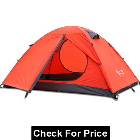 HILLMAN 3-4 Season 2 3 Person Lightweight Backpacking Tent, Double Layer with Aluminum rods for Outdoor Camping