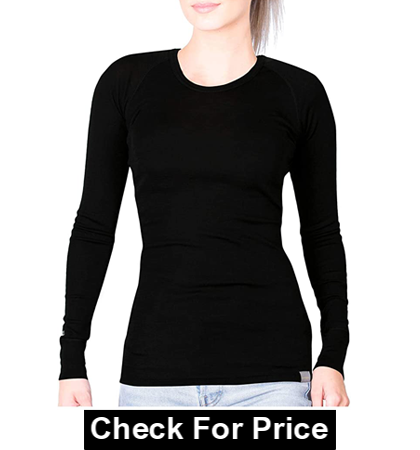 MERIWOOL Womens Base Layer, Lightweight Form Fit Top Thermal Shirt