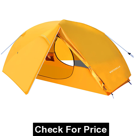 WhiteHills One Man Tent Lightweight 1 Person Backpacking Tent, Camping Tent with Removable Flysheet