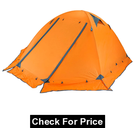 Azarxis 1 2 3 4 Person 3 4 Season Backpacking Tents, Double Layer Aluminum Rod