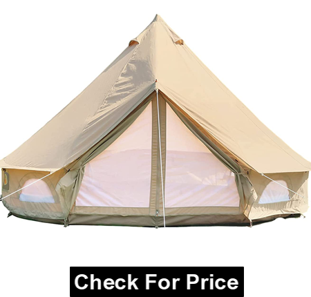 DANCHEL OUTDOOR 4-Season Waterproof Cotton Canvas Bell Yurt Tents