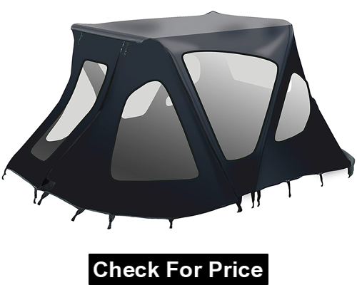 ALEKO Canopy Tent Sun Shelter Bimini Top Sunshade, Aluminum, Tarpaulin Material