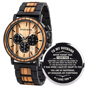 BOBO BIRD Mens Personalized Engraved Wooden Watches BOBO BIRD Mens Personalized Engraved Wooden Watches
