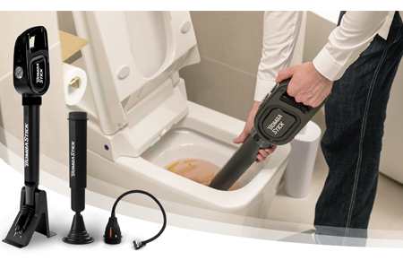 Cordless DIY Plumbing Device, Bomba Stick Plunger