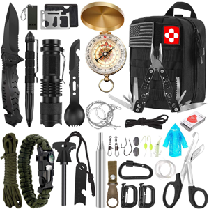 Emergency Survival Kit, 32 in 1 Professional Survival Gear Tool Emergency Survival Kit, 32 in 1 Professional Survival Gear Tool