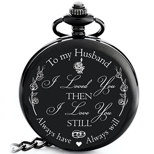 Engraved ‘To my Husband’ Pocket Watch Engraved ‘To my Husband’ Pocket Watch