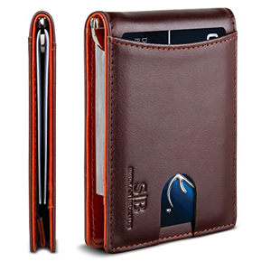 SERMAN BRANDS RFID Leather Front Pocket Wallets SERMAN BRANDS RFID Leather Front Pocket Wallets