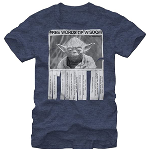 Star Wars Men's Words Of Wisdom T-Shirt Star Wars Men's Words Of Wisdom T-Shirt
