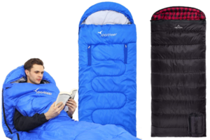 sleeping bag with right or left zip