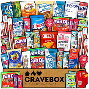 CraveBox Care Package (45 Count) Snacks Food Cookies CraveBox Care Package (45 Count) Snacks Food Cookies