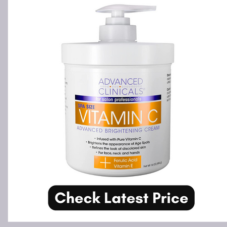 Advanced Clinicals Vitamin C Face & Body Cream for brown spots