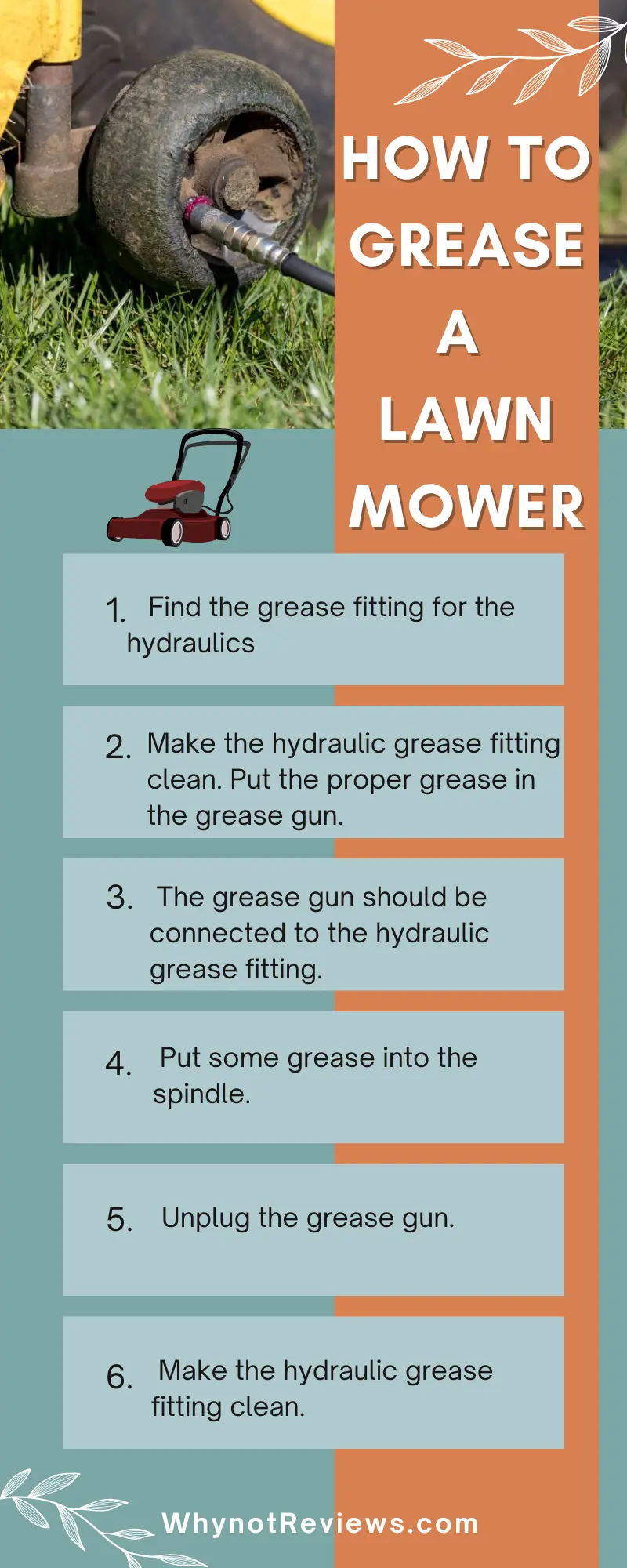 How to grease a lawn mower